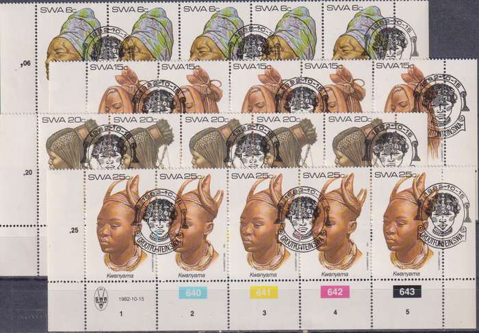 Stamps SWA 1982 Female Headdresses