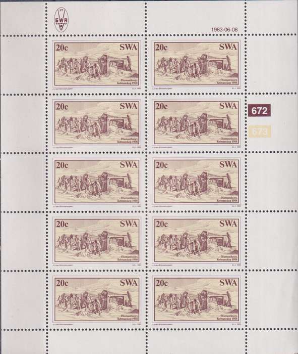 Stamps SWA 1983 Diamond Findings in Luderitz