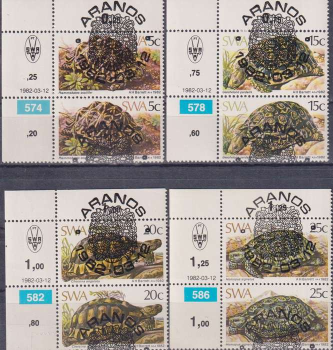 Stamps SWA 1982 Tortoises