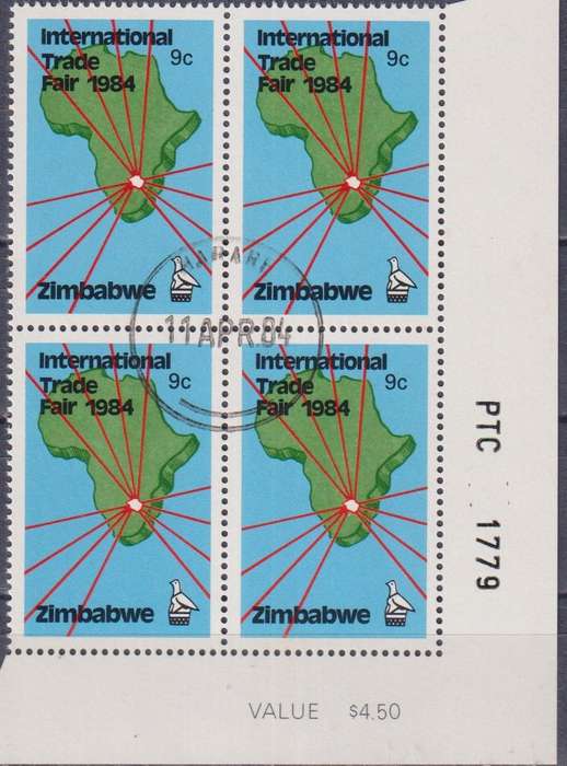 Stamp Control Blocks Zimbabwe