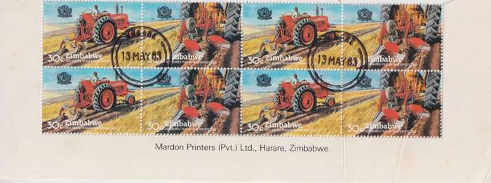 Stamp Control Blocks Zimbabwe