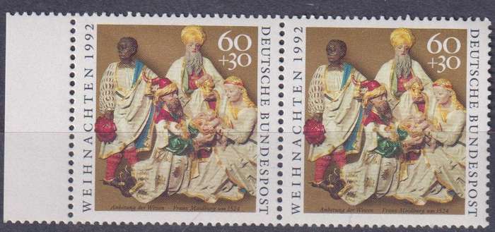 Stamps Germany 1992 Christmas Stamps