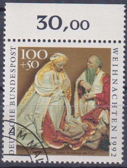 Stamps Germany 1992 Christmas Stamps