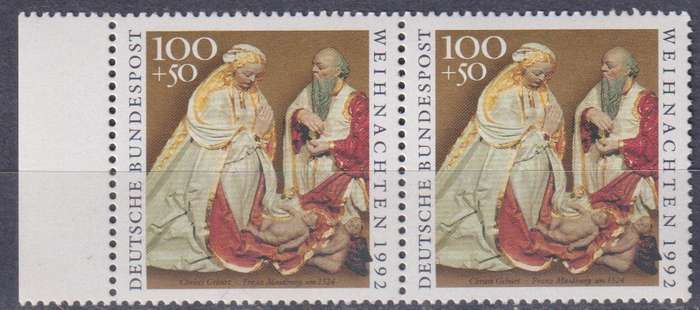 Stamps Germany 1992 Christmas Stamps