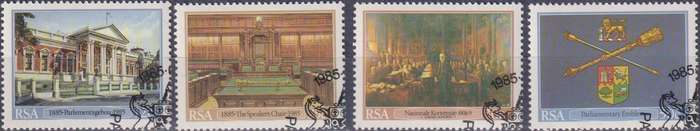 Stamps RSA 1985 The 100th Anniversary of the Cape Parliament Building