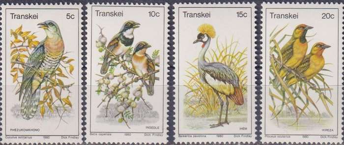 Stamps Transkei 1980 Birds