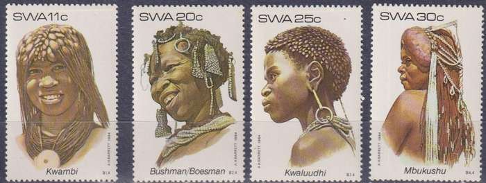 Stamps SWA 1984 Female Headdresses