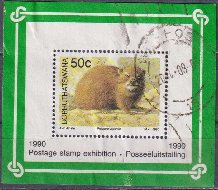 Stamps Bophuthatswana 1990 Small Mammals