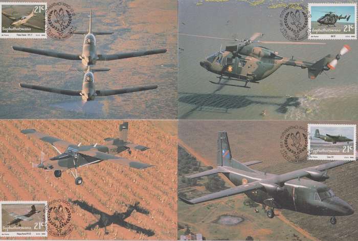 Maxi Cards Bophuthatswana 1990 Bophuthatswana Air Force