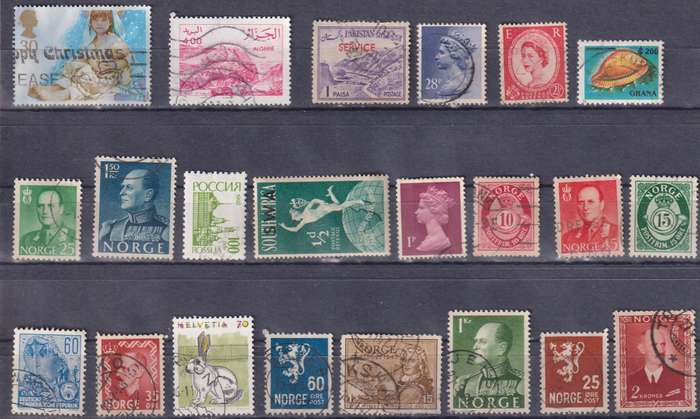 Stamps Mix World Card