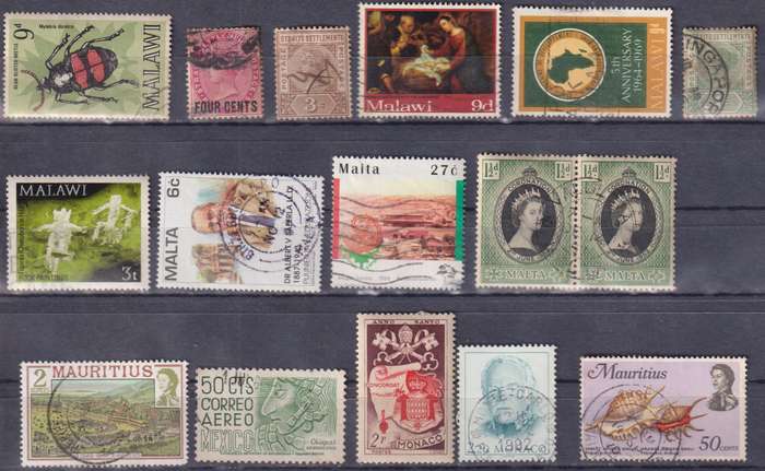Stamps Mix World Card