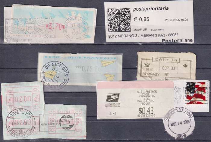 Stamps Postal History Labels