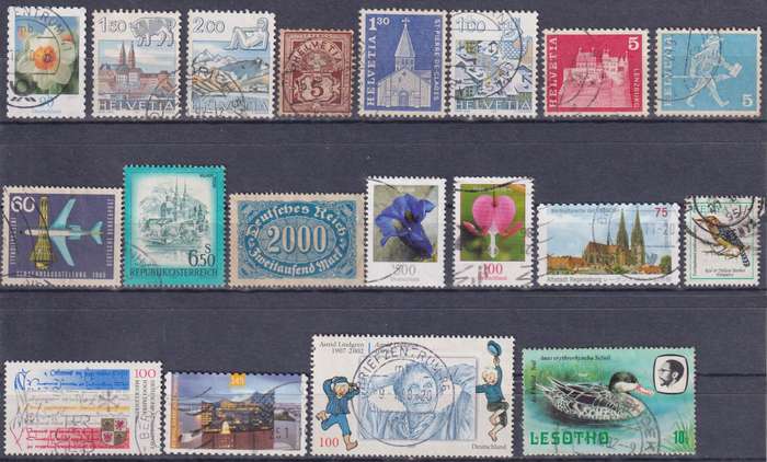 Stamps Mix World Card