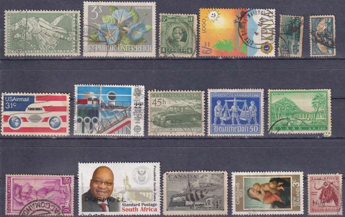 Stamps Mix World Card
