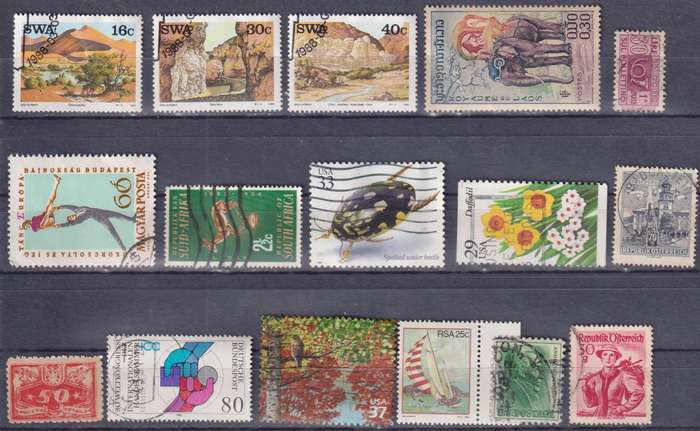 Stamps Mix World Card