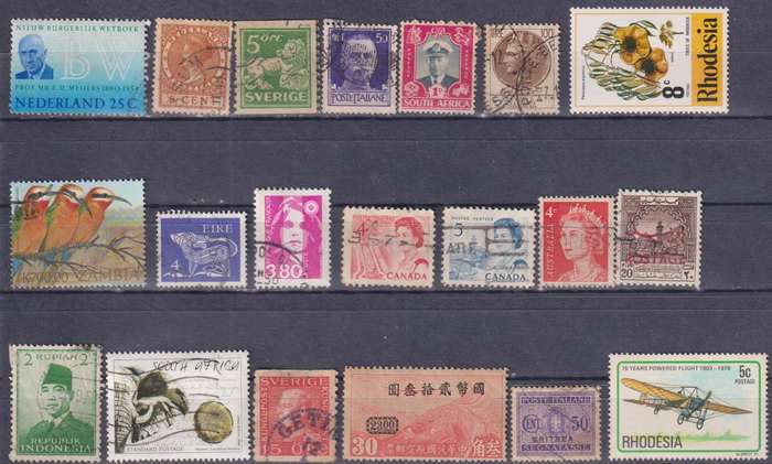 Stamps Mix World Card