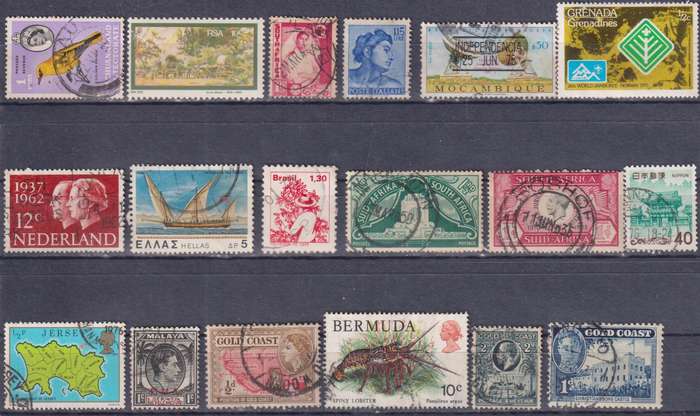Stamps Mix World Card