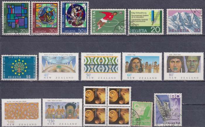 Stamps Mix World Card