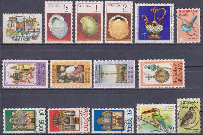 Stamps Mix World Card