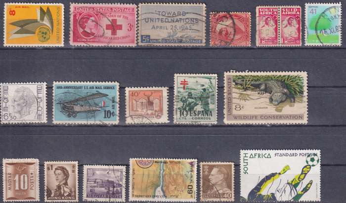 Stamps Mix World Card