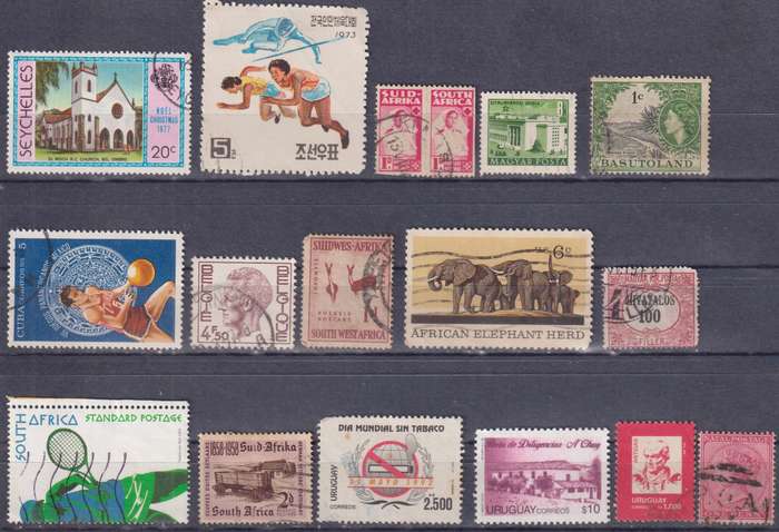 Stamps Mix World Card