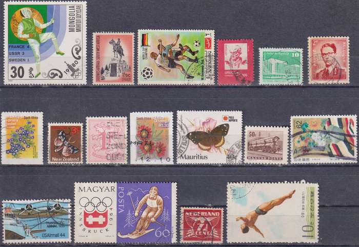 Stamps Mix World Card