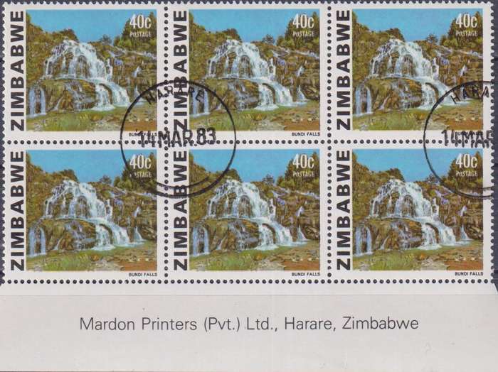 Stamp Control Blocks Zimbabwe