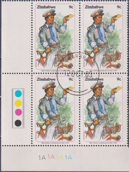 Stamp Control Blocks Zimbabwe