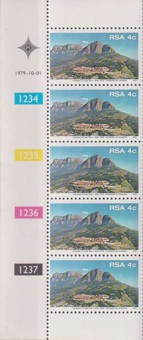Stamps Control Blocks RSA 1979 The 50th Anniversary of University of Cape Town