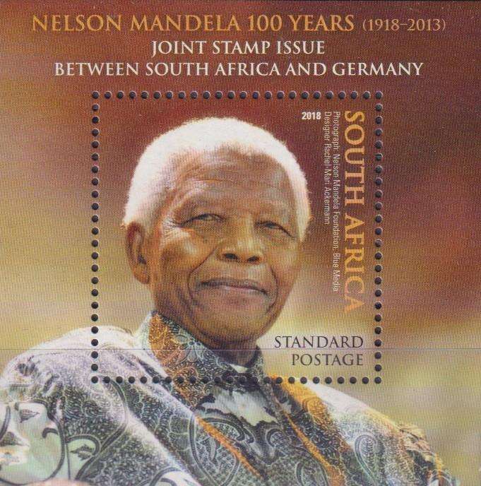 Stamps Control Blocks RSA 2018 The 100th Anniversary of the Birth of Nelson Mandela, 1918-2013 - Joi