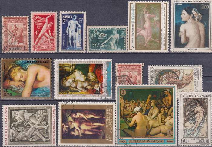 Stamps Mix World Card