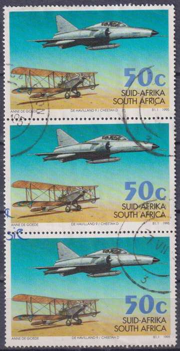 Stamps Control Blocks 1995 Aviation Anniversaries