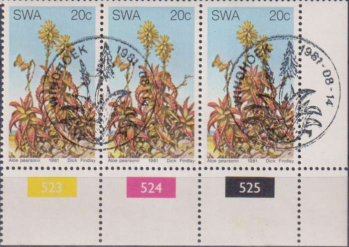 Stamps Control Blocks 1981 Aloes