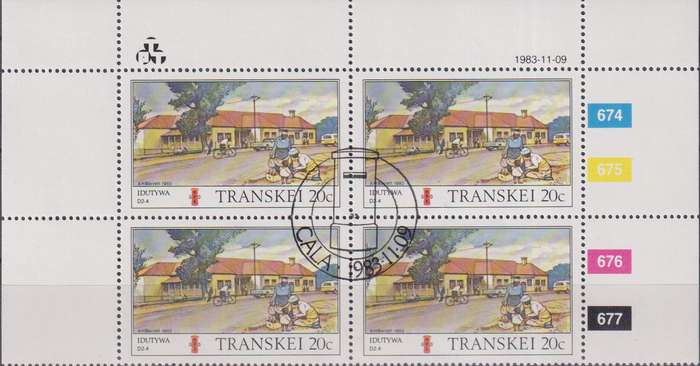 Stamps Control Blocks Transkei 1983 Transkei Post Offices