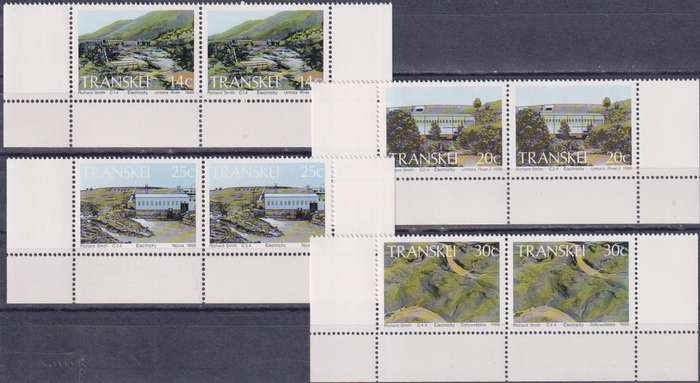 Stamp Control Blocks Transkei 1986 Hydro-electric Power Stations