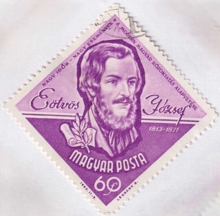 Stamps 1963 The 150th Anniversary of the Birth of Jozsef Eotvos, 1813-1871 Hungary