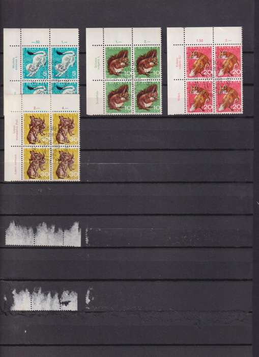 Stamps on paper Mix World