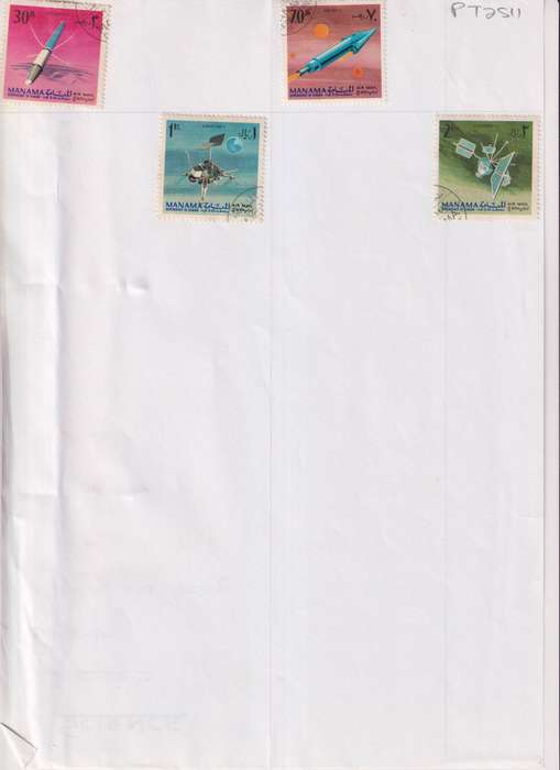 Stamps on paper Mix World