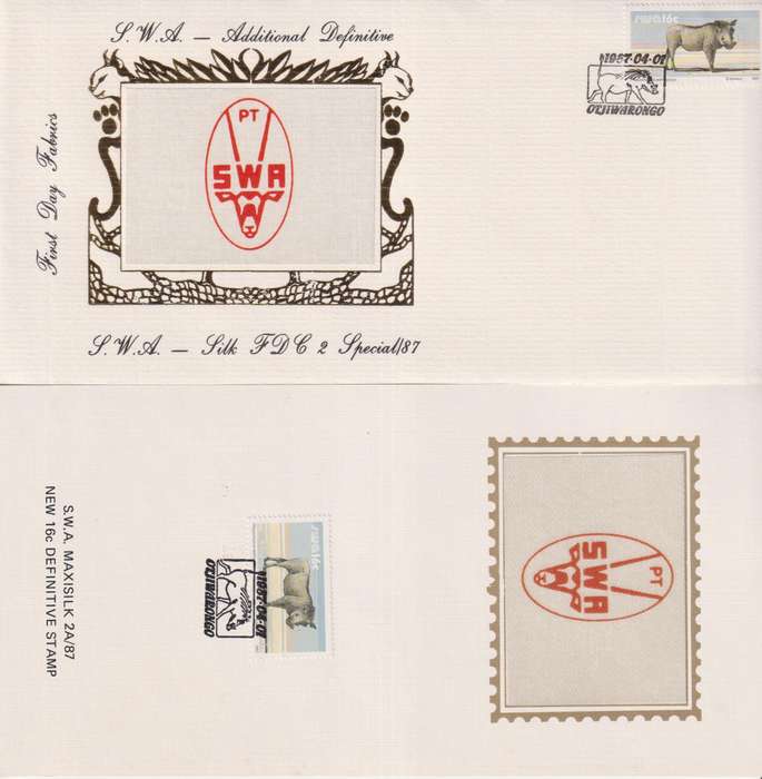 Stamps SWA Silk 1987 Wild Mammals