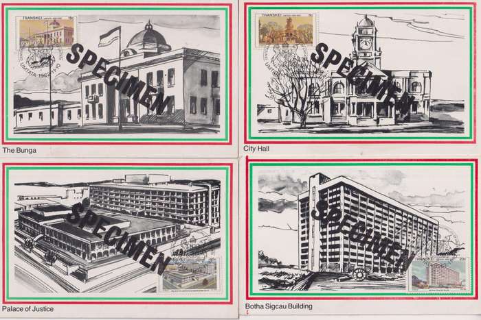 Maxi Card Set of 4 Limited addition 1982 The 100th Anniversary of Umtata