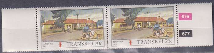 Stamp Control Blocks Transkei