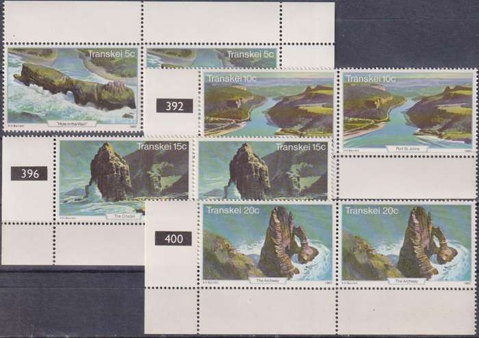 Stamps Control Blocks Transkei