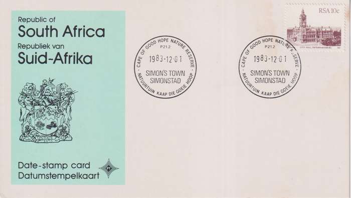 Stamps Date Stamp card RSA