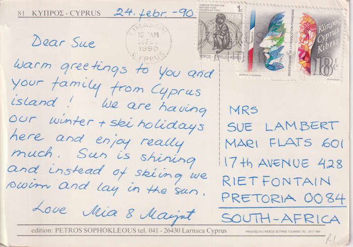 Post Cards / Maxi Card used