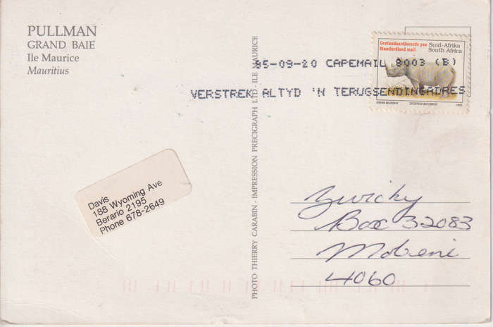 Post Cards / Maxi Card used