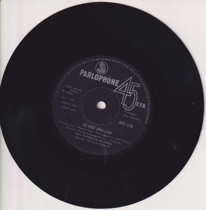 Seven Single LP / Vinyl Ken Thorne en sy orkes