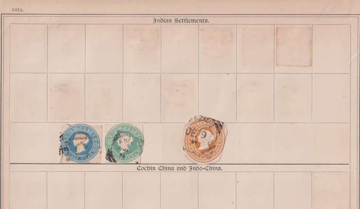 Stamps on paper Mix World