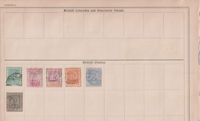 Stamps on paper Mix World