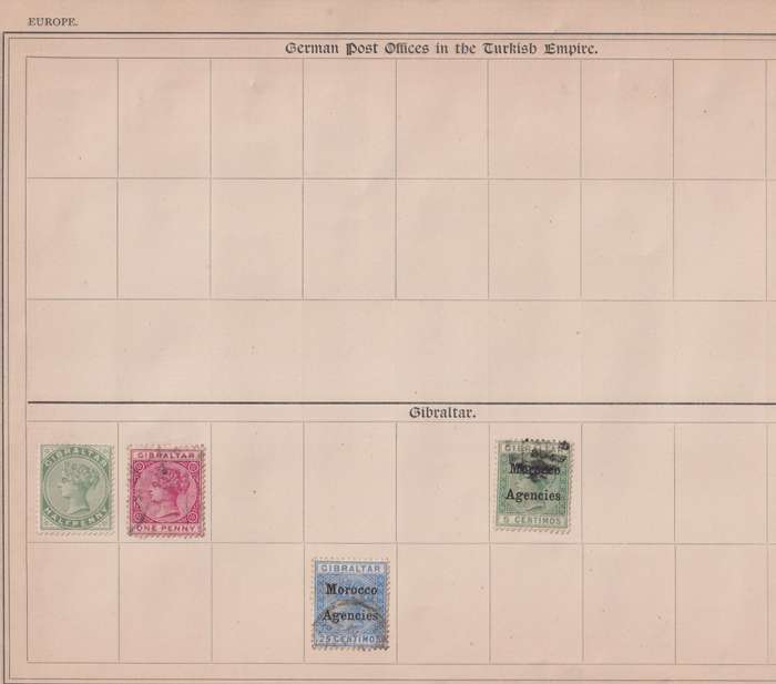 Stamps on paper Mix World