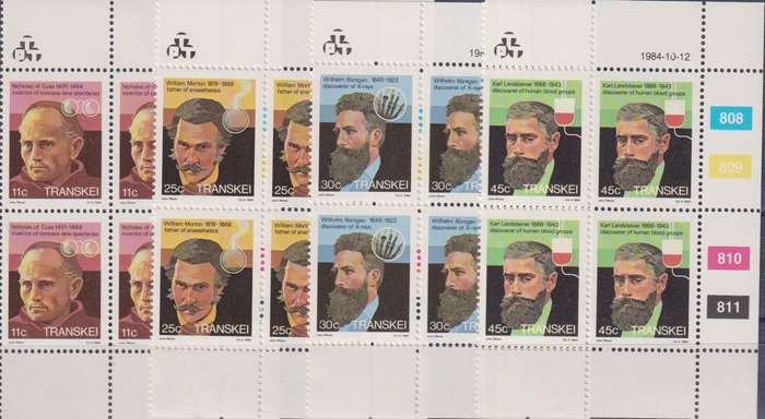 Stamps 1984 Famous People of Medicine